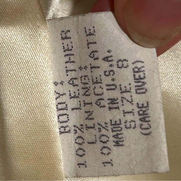 Vintage JOHN MICHAEL leather skirt Size:8 - Picture 5 of 6